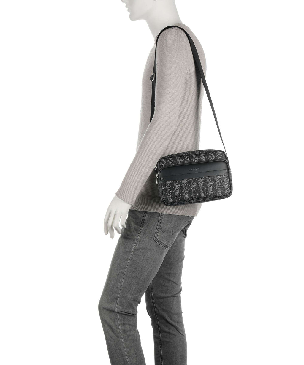 Lacoste The Blend Crossbody bag monogram noir/gris