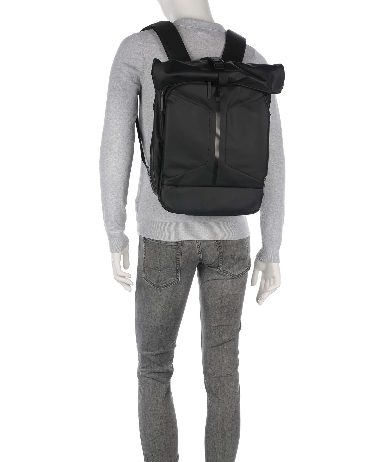 Jump Obsidian Rolltop backpack black