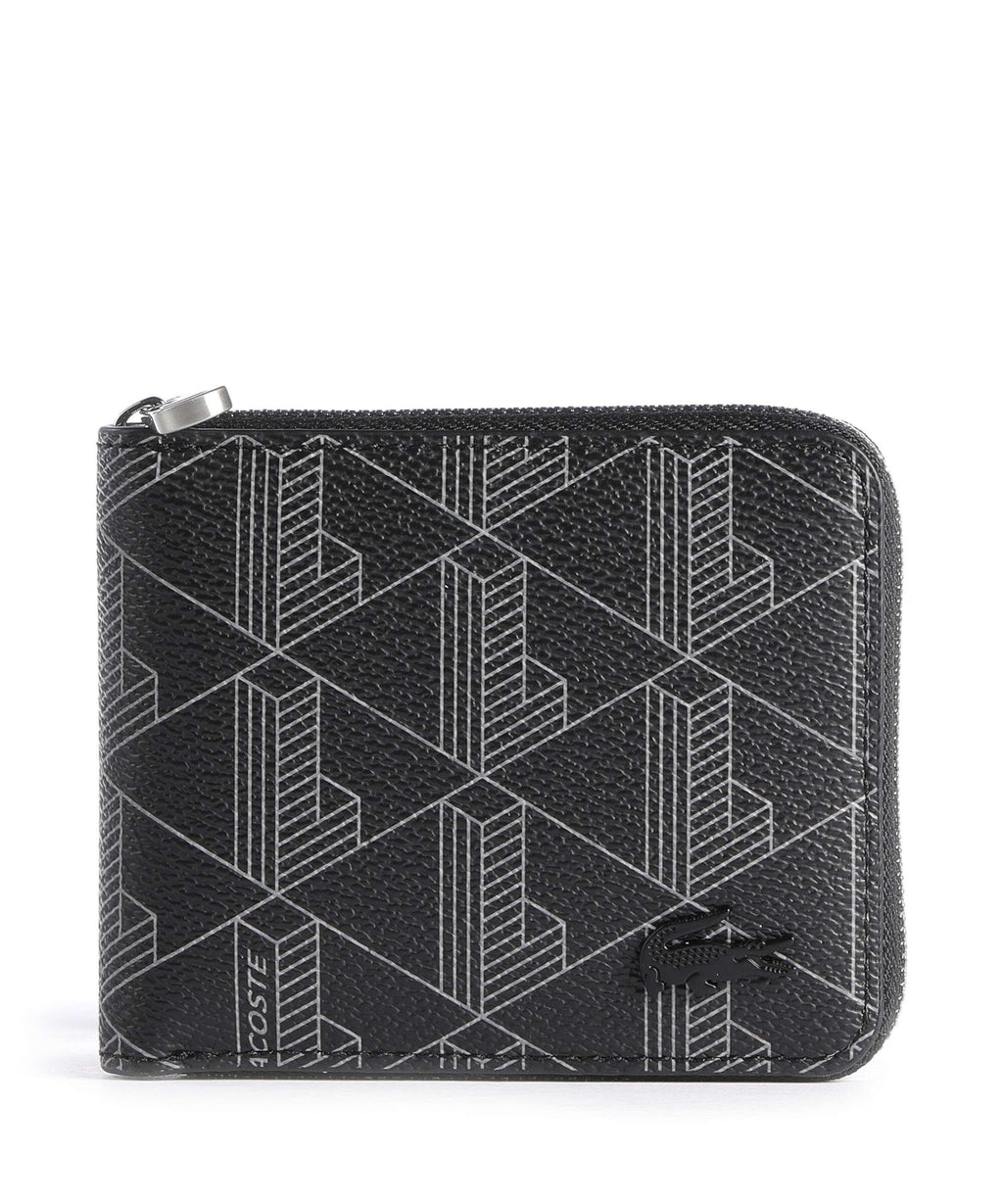 Lacoste The Blend Wallet allover monogram/noir/gris