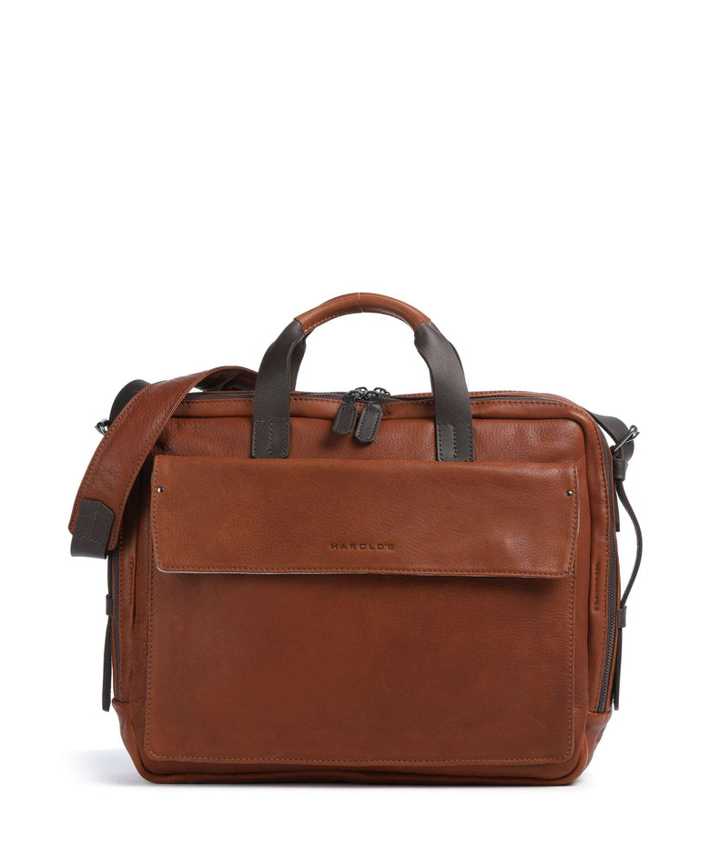 Harold's Ivy lane Briefcase cognac