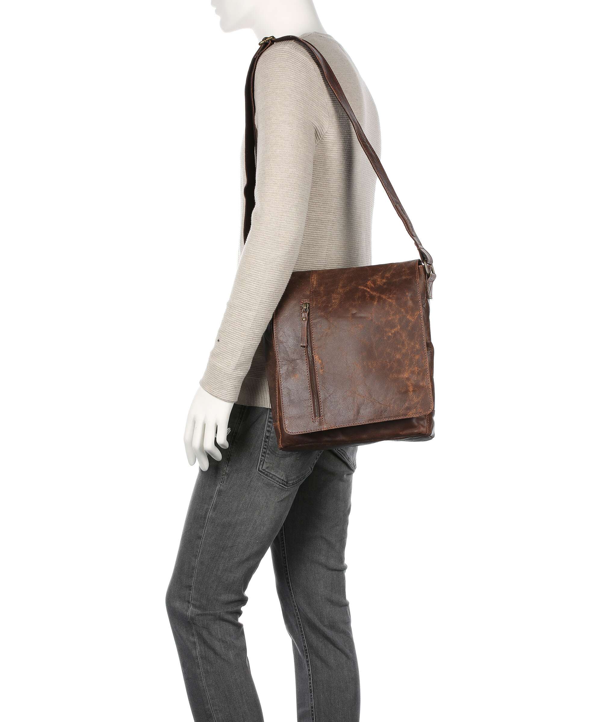 Harold's Crunchy L Crossbody bag braun