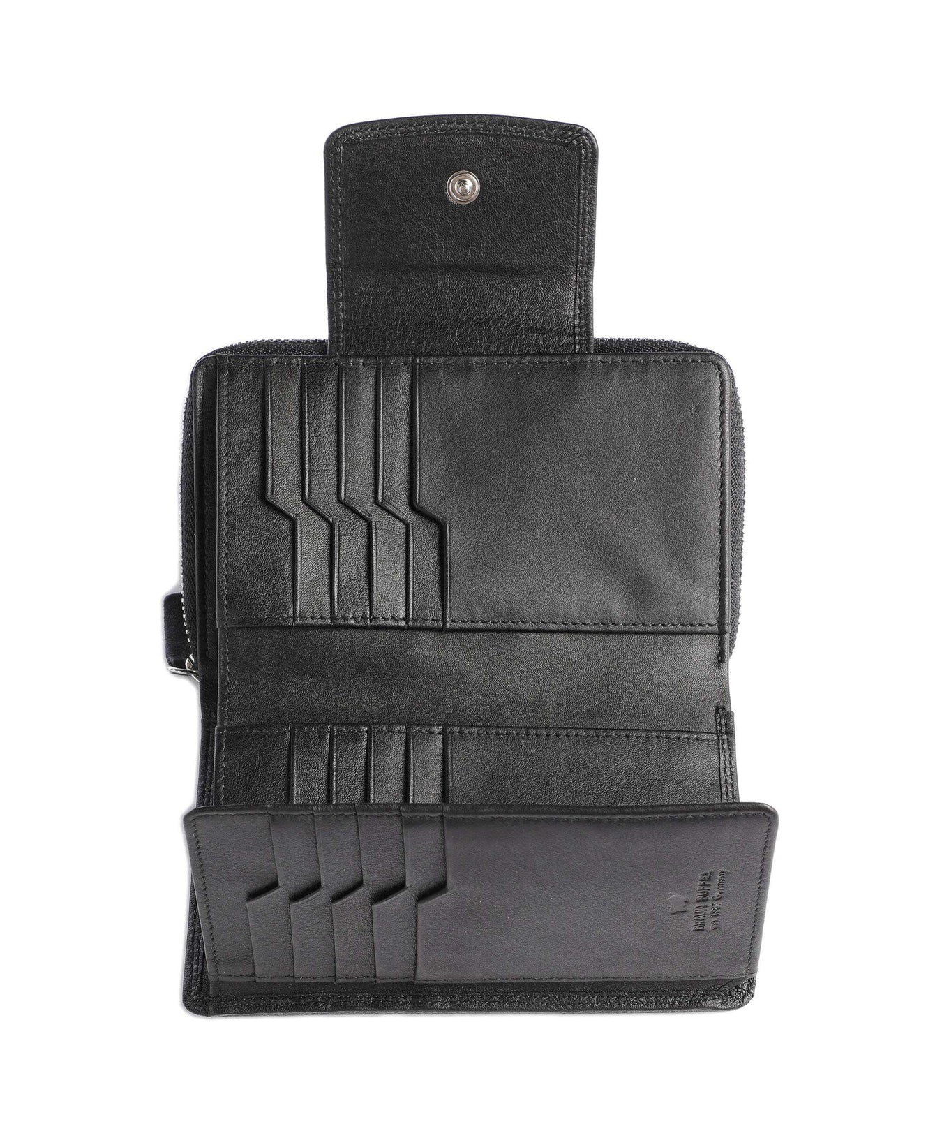 Braun Büffel Golf Secure RFID Wallet schwarz