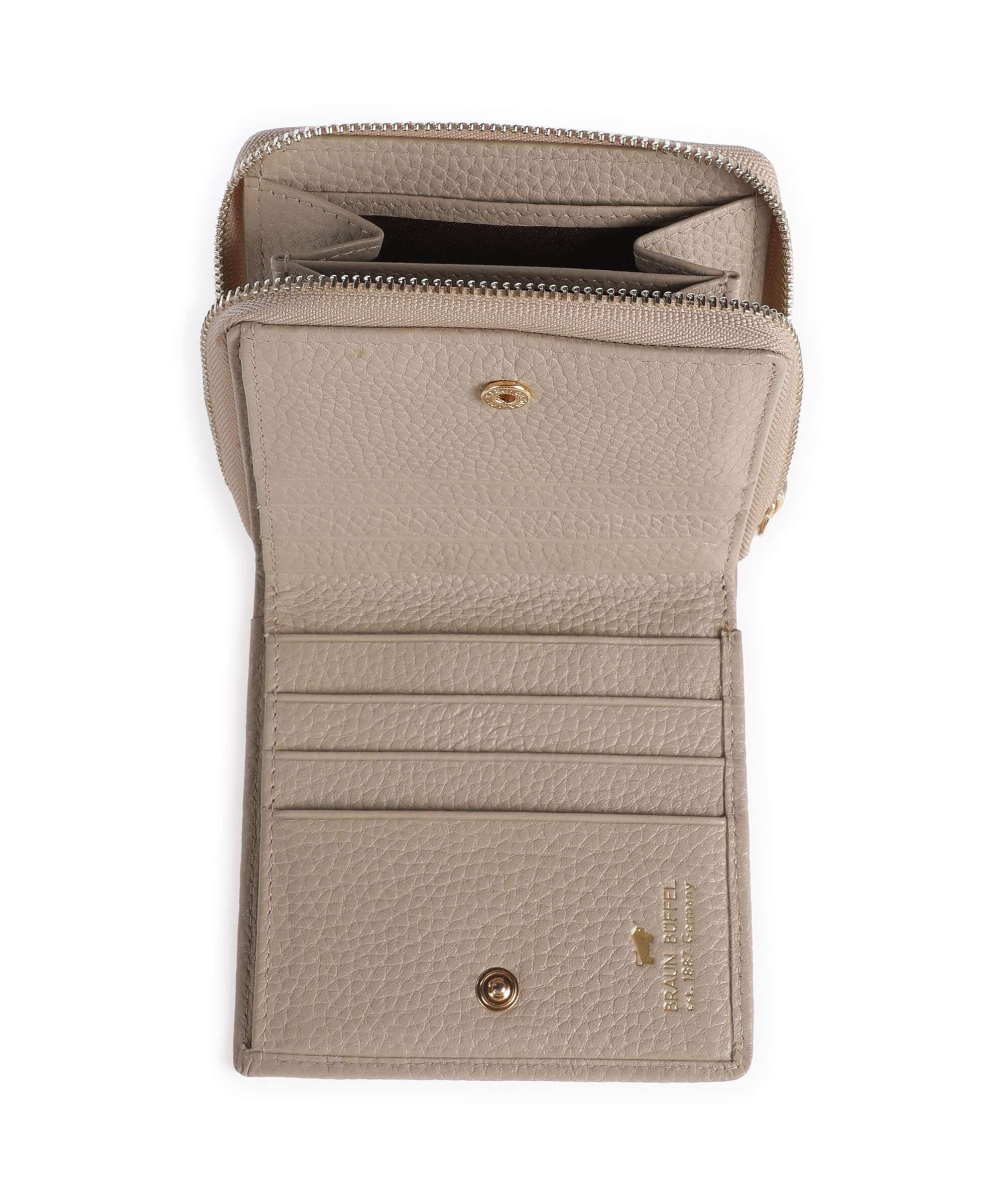 Braun Büffel Asti S Wallet sesam