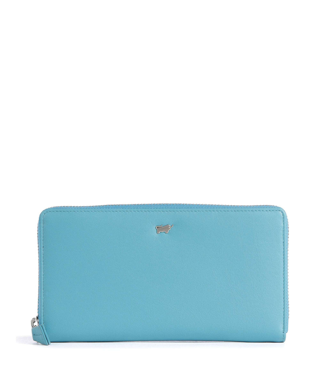 Braun Büffel Joy Wallet türkis