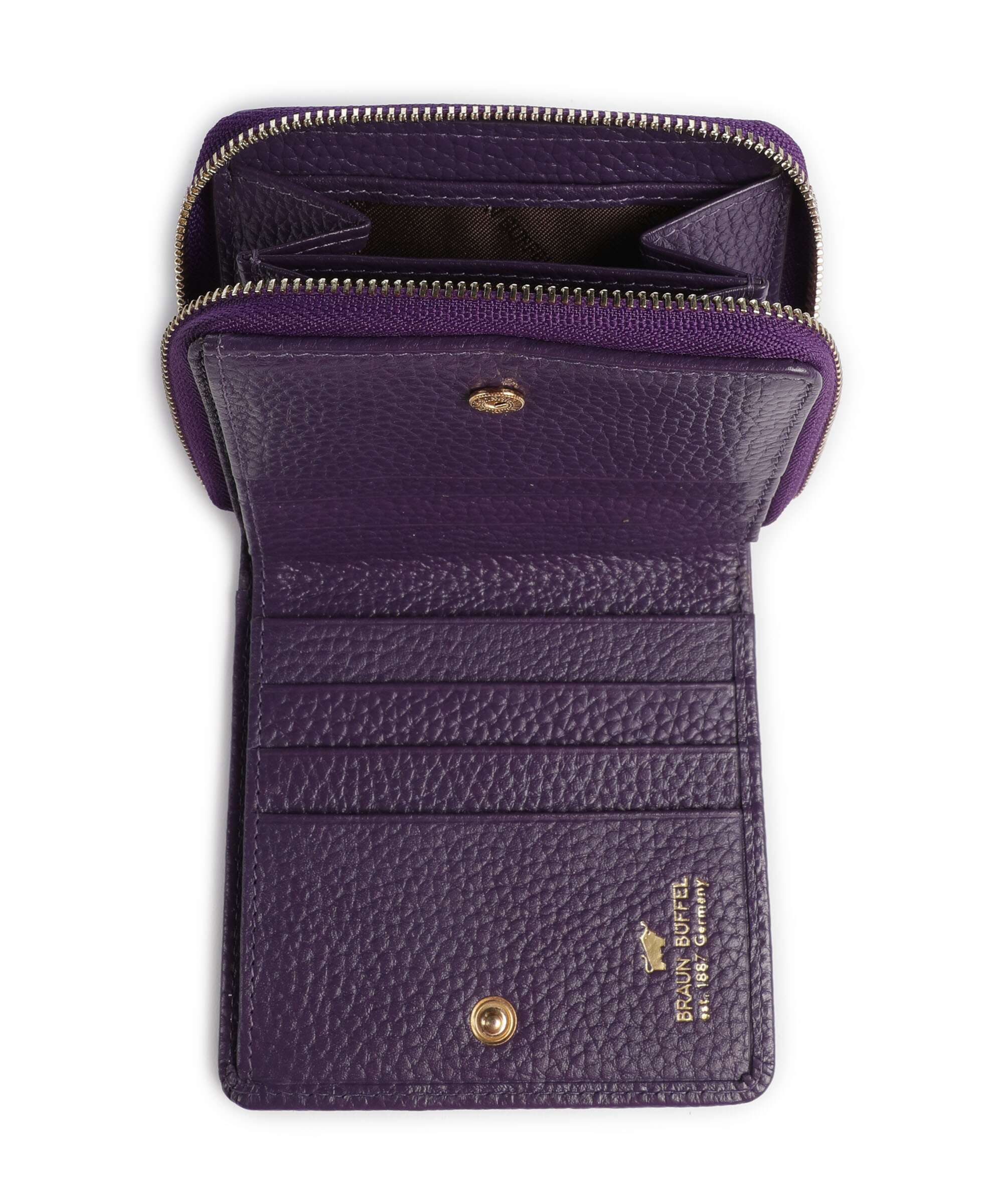Braun Büffel Asti S Wallet mystery violet