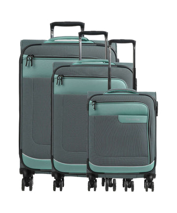 Travelite Viia Juego de maletas (4 ruedas) eukalyptus