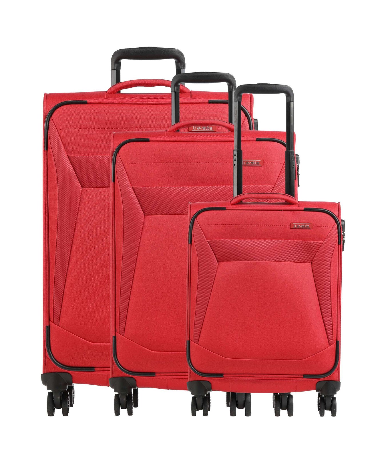 Travelite Chios Suitcase set (4 wheels) rot