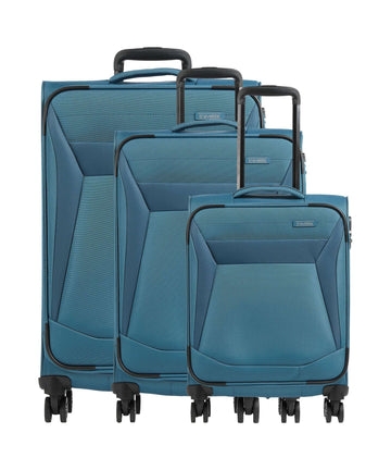 Travelite Chios Juego de maletas (4 ruedas) petrol