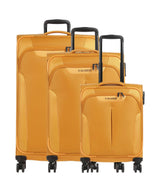 Travelite Croatia Juego de maletas (4 ruedas) curry