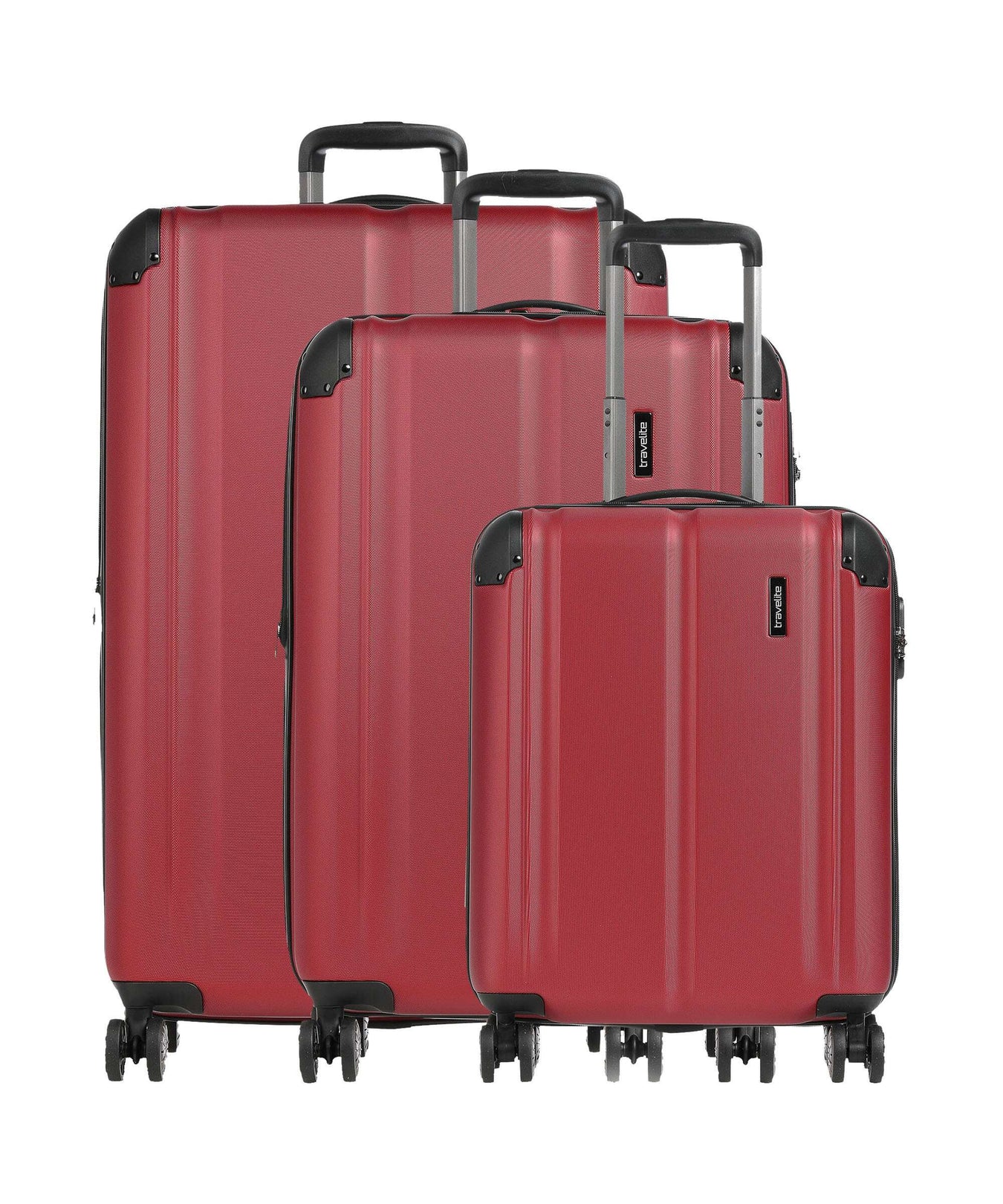 Travelite City Suitcase set (4 wheels) rot