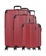 Travelite City Juego de maletas (4 ruedas) rot