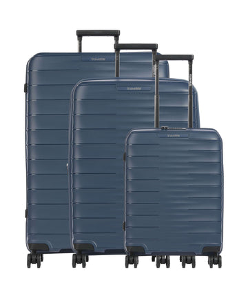 Travelite Mooby Juego de maletas (4 ruedas) marine