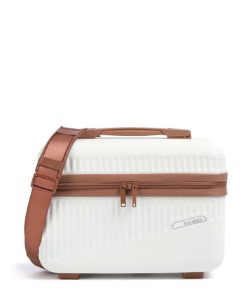 Travelite Bali Maletin de maquillaje weiss/cognac