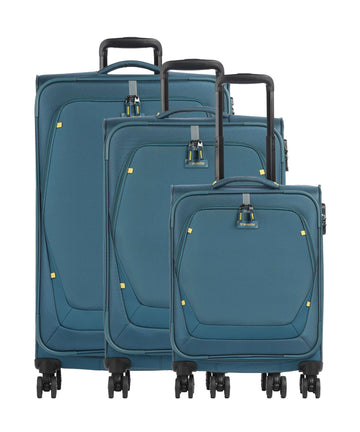 Travelite Umbria Juego de maletas (4 ruedas) petrol