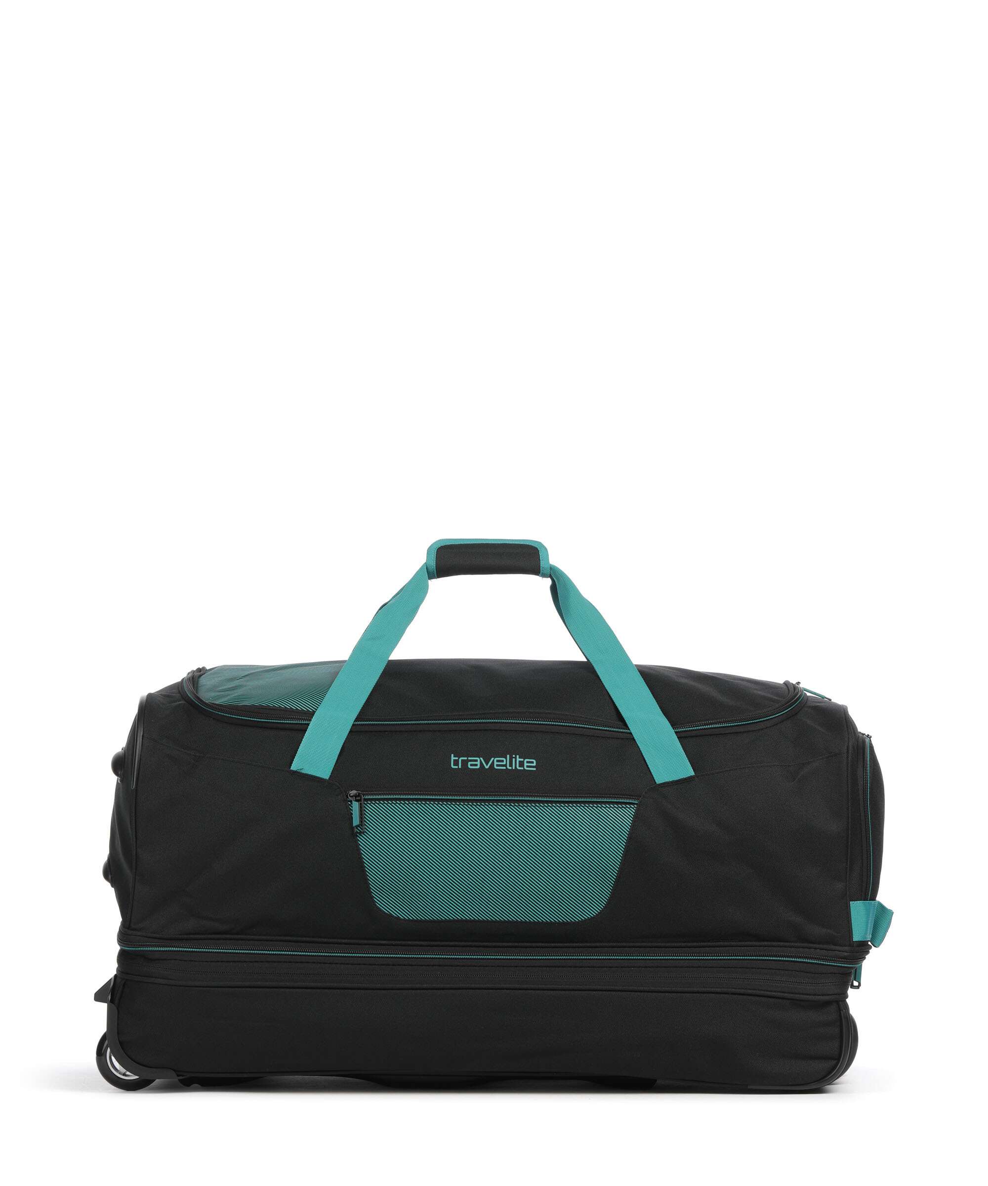 Travelite Basics Travel bag with wheels schwarz/petrol
