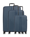 Travelite Air Stripe Juego de maletas (4 ruedas) navy