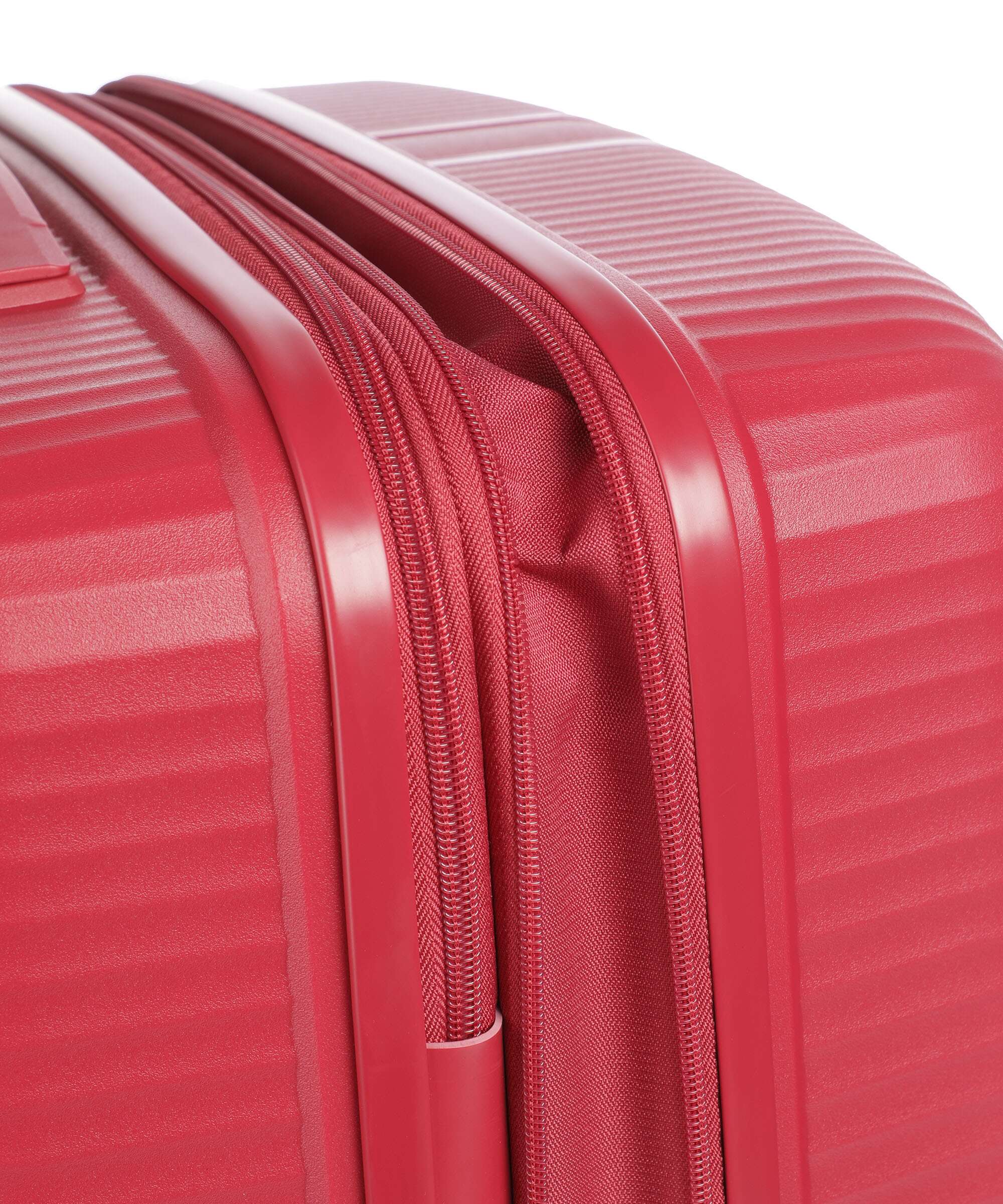 Travelite Air Stripe Slim Suitcase set (4 wheels) red