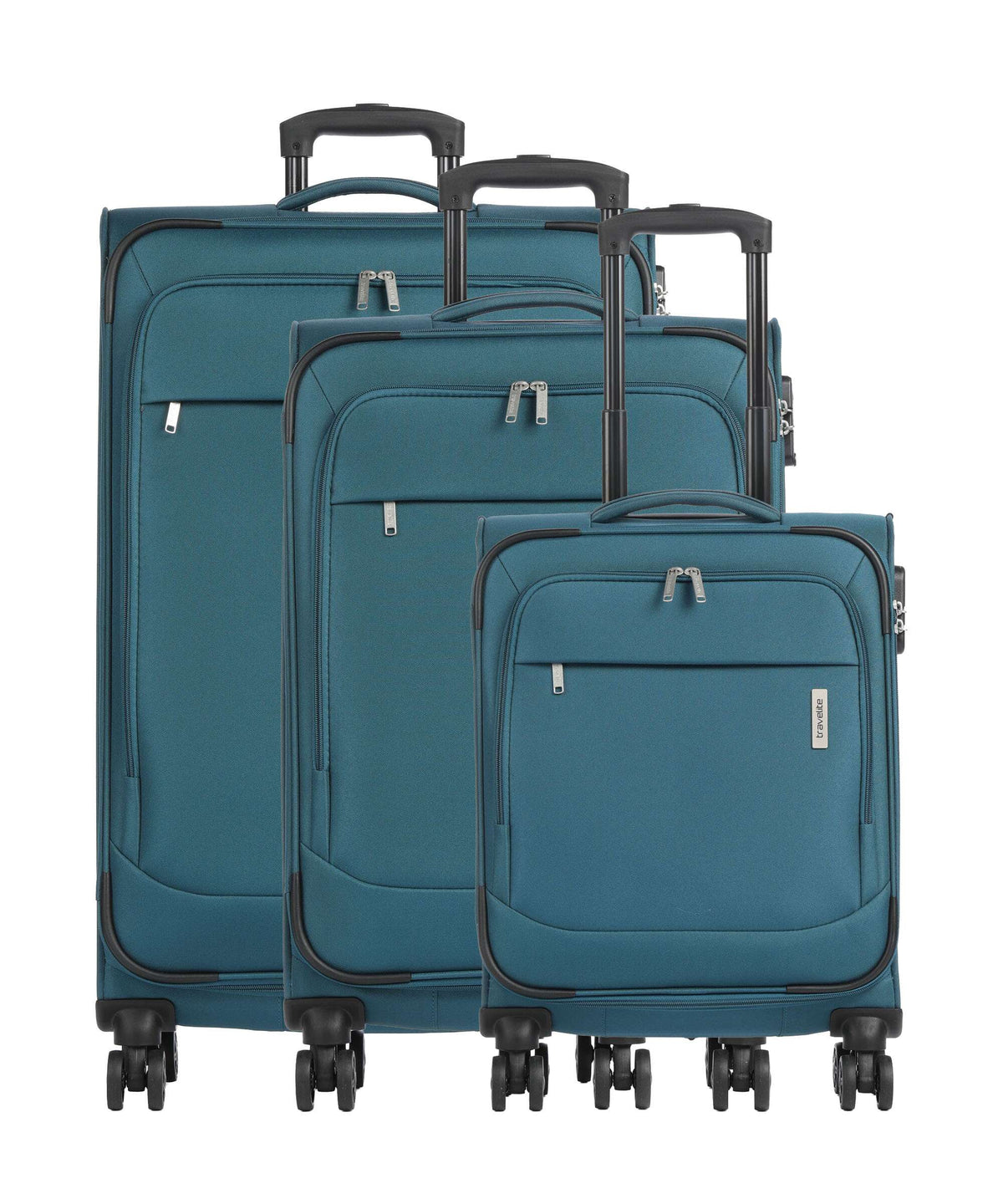 Travelite Priego Suitcase set (4 wheels) petrol