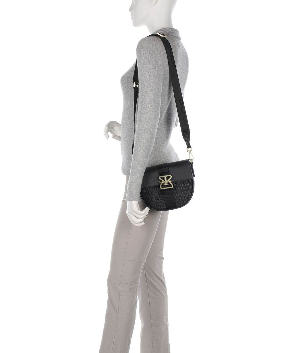 Bogner Zuoz Rafia Cassy Shoulder bag black
