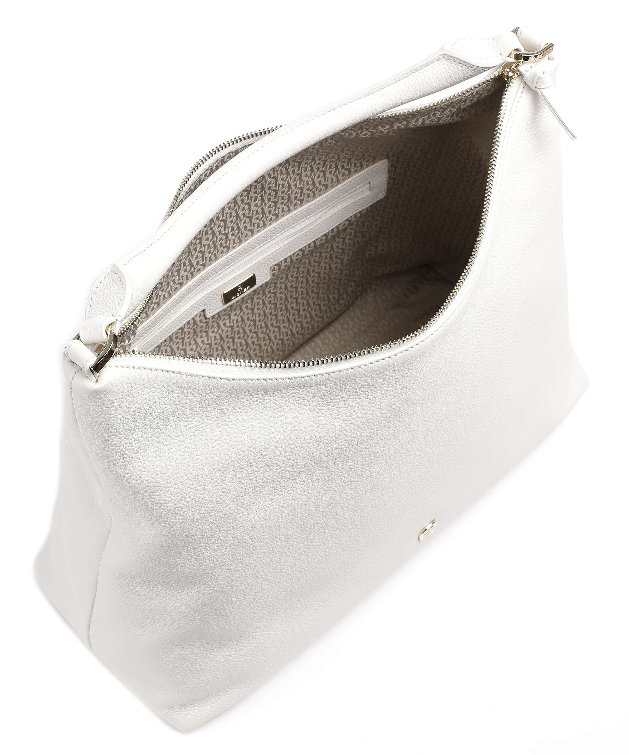 Aigner Zita M Hobo bag cotton white