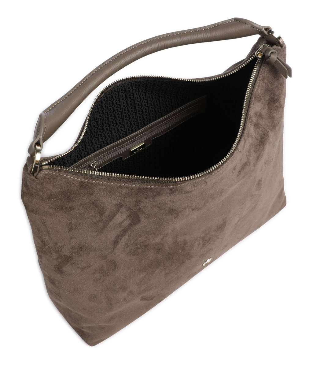 Aigner Zita M Hobo bag coal brown