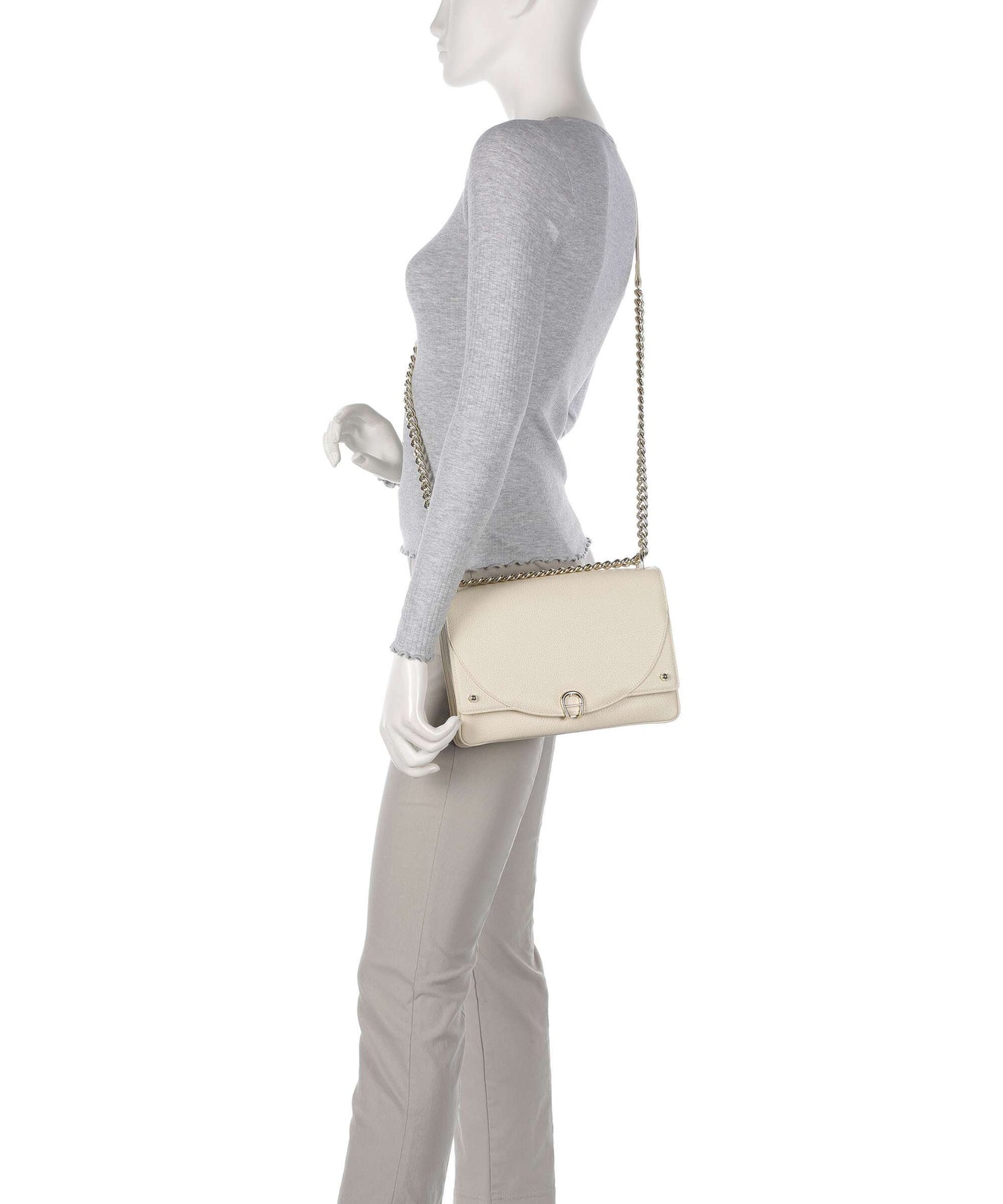 Aigner Diadora S Shoulder bag macadamia white