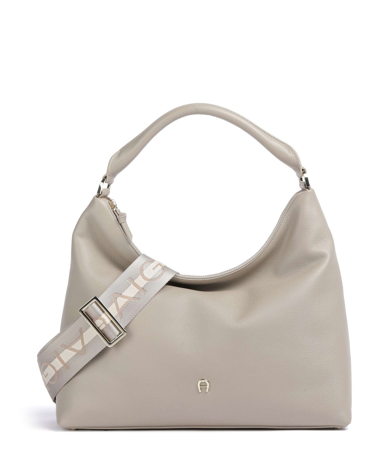 Aigner Zita M Hobo bag alpaca beige