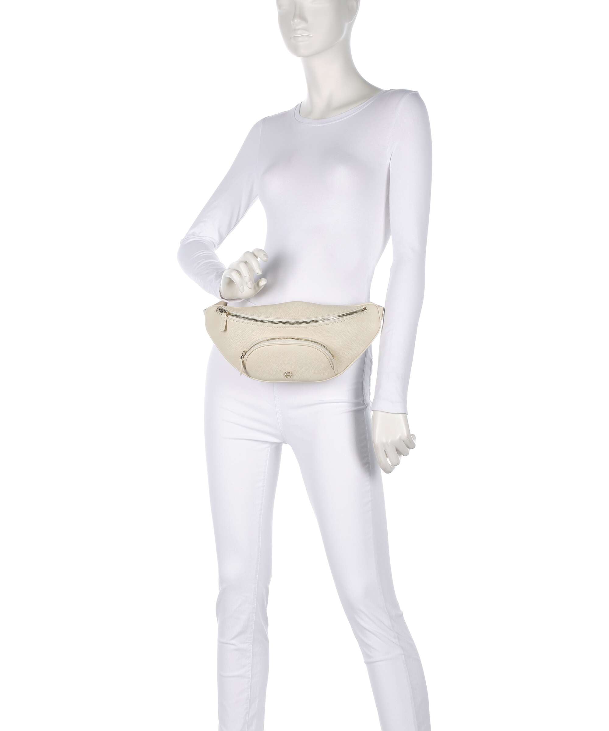 Aigner Fashion Fanny pack macadamia white