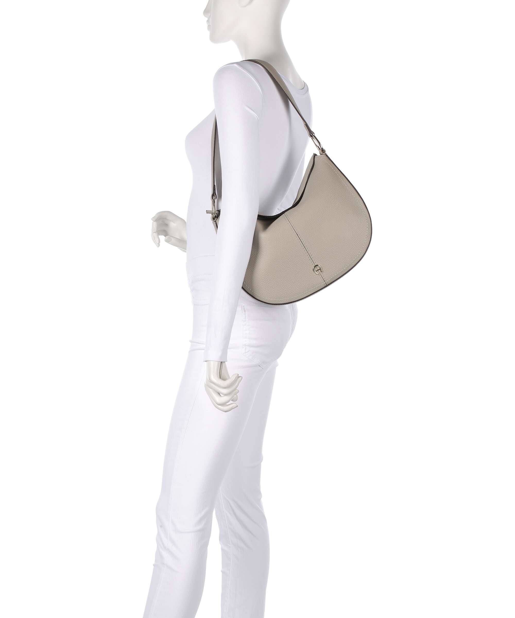 Aigner Savannah M Hobo bag alpaca beige