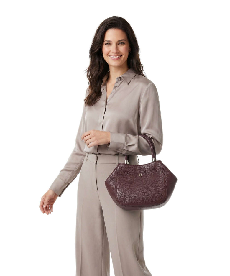 Aigner Carré Soft S Handbag port red
