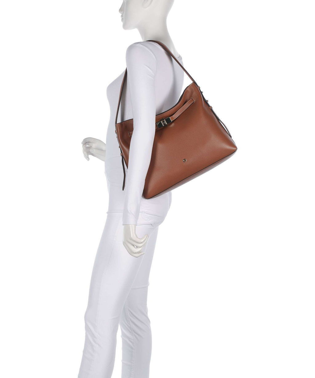 Aigner Farah M Hobo bag cognac brown