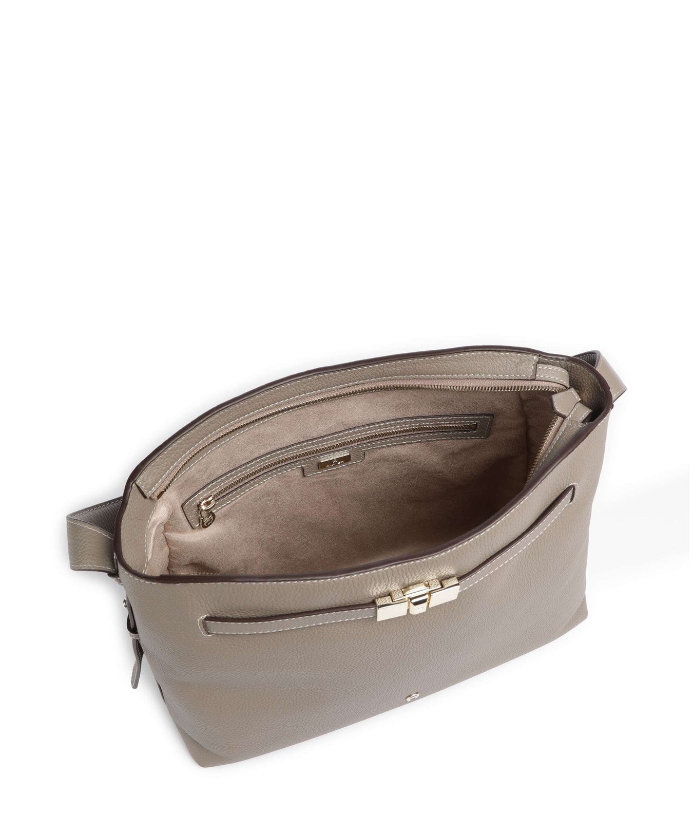 Aigner Farah M Hobo bag taupe