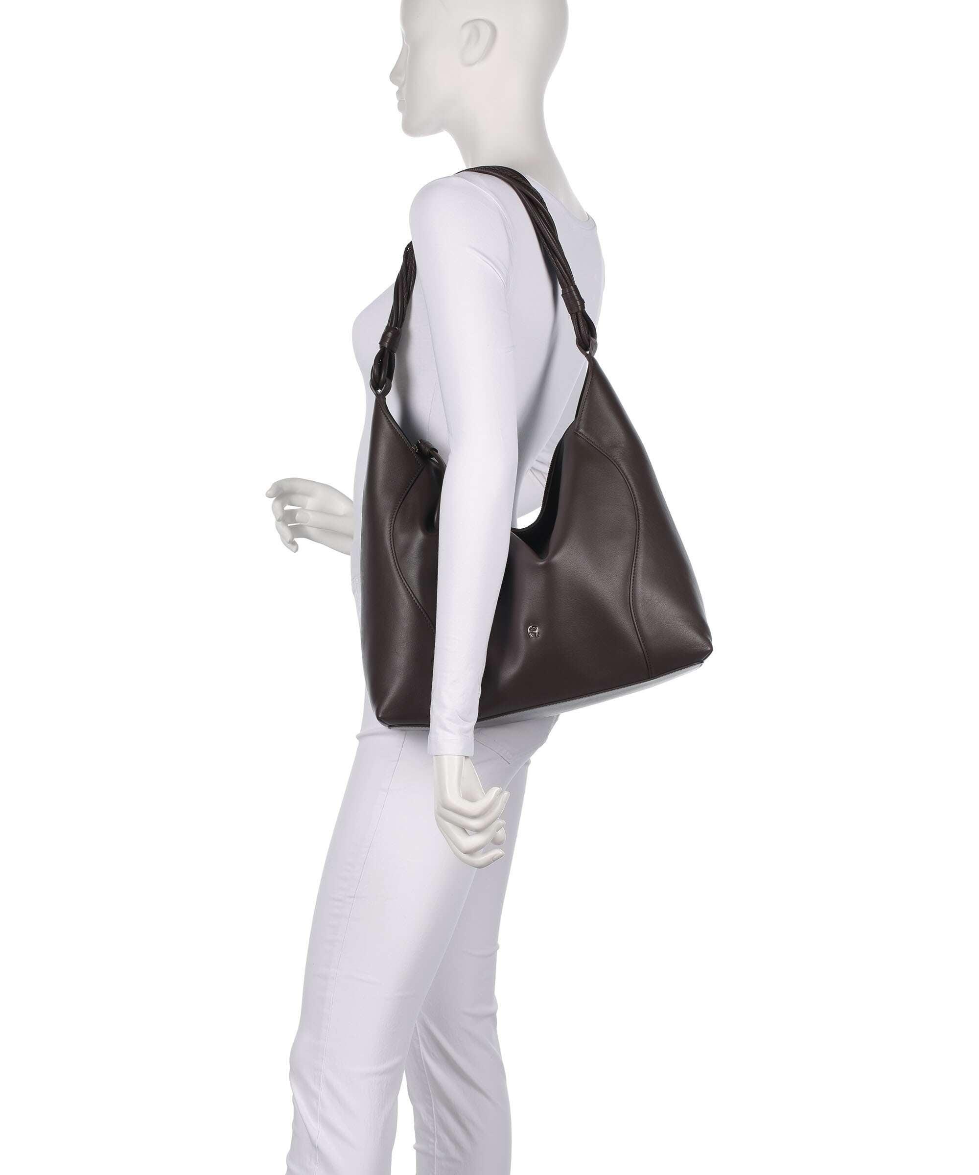 Aigner Giara L Hobo bag soil brown