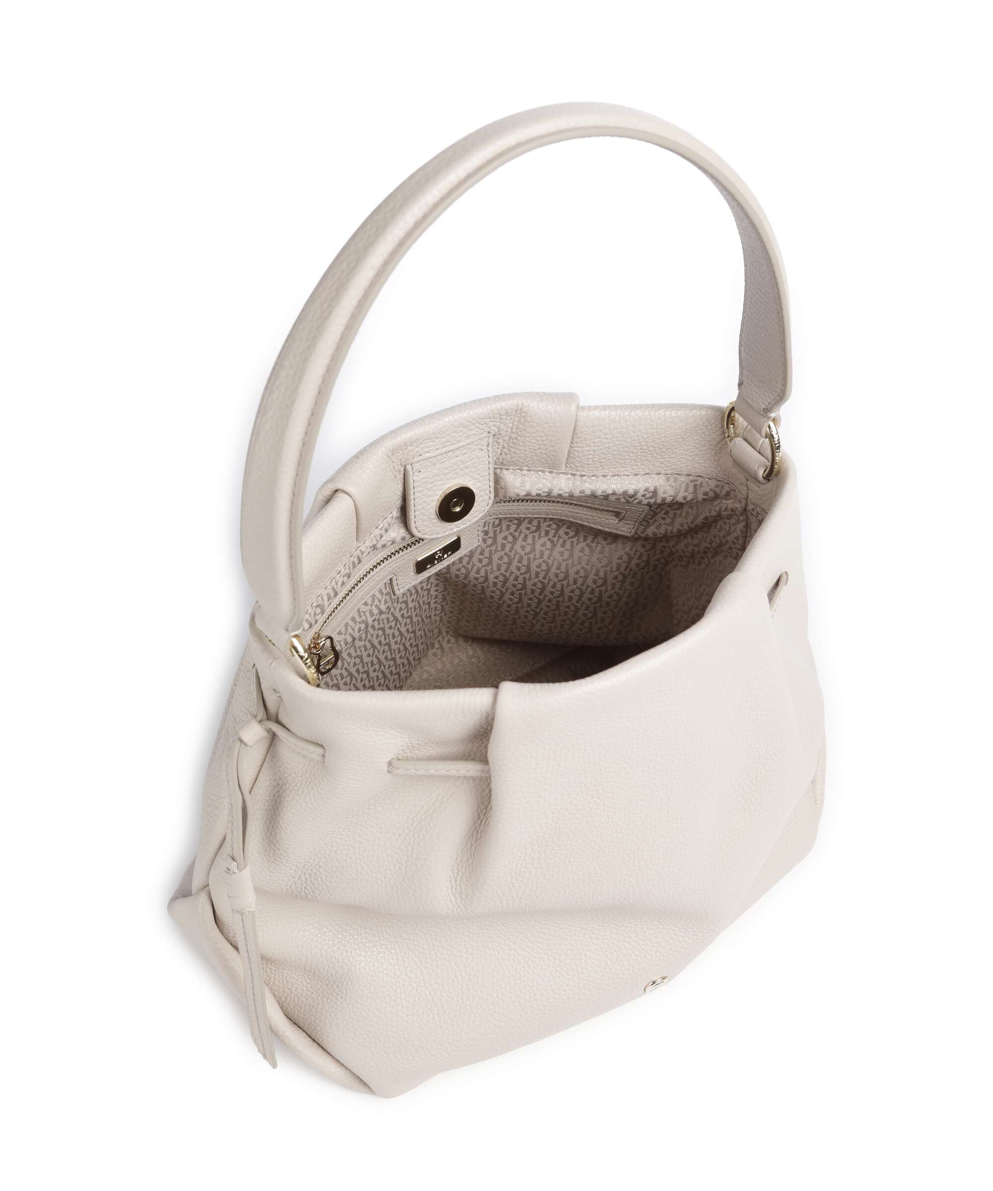 Aigner Paola M Bucket bag fog beige