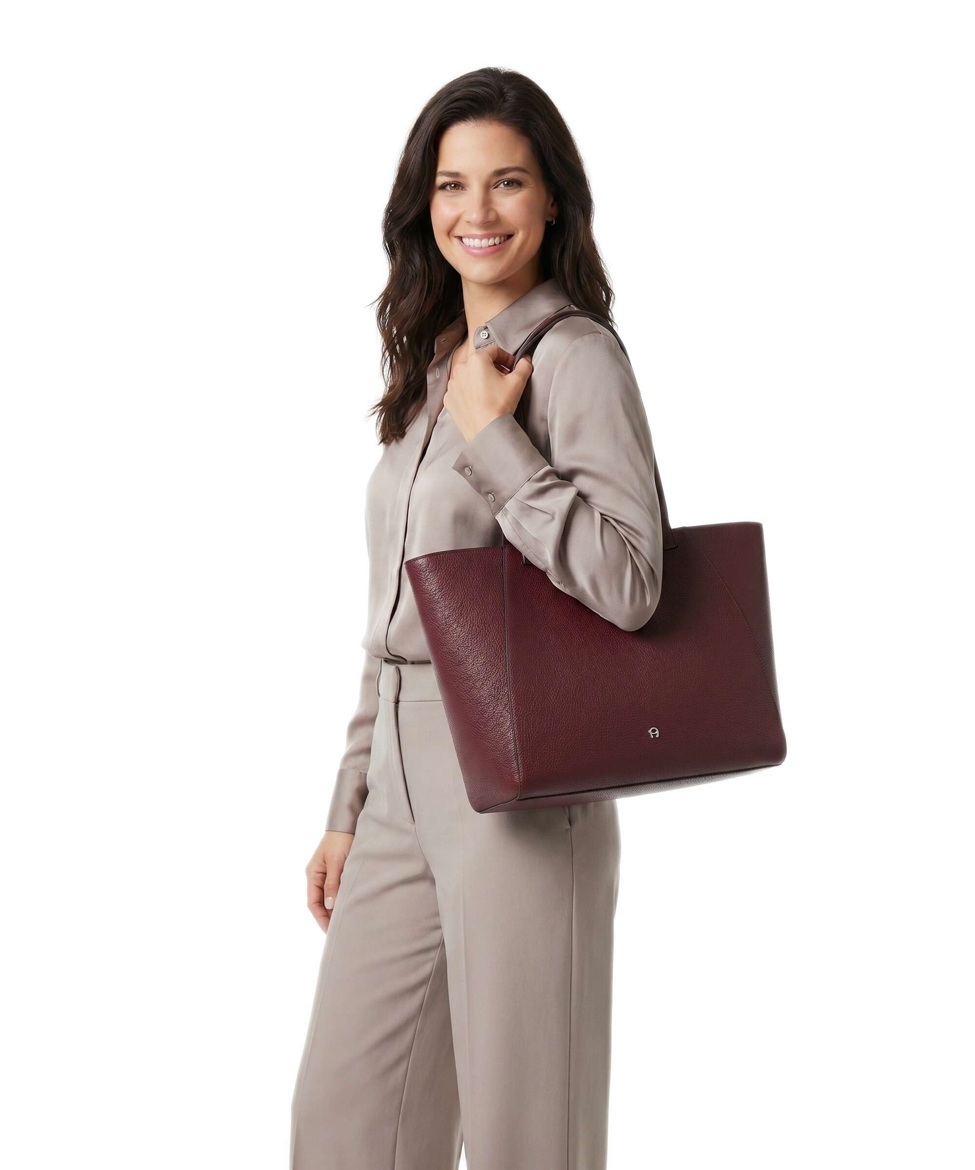 Aigner Pura L Tote bag burgundy