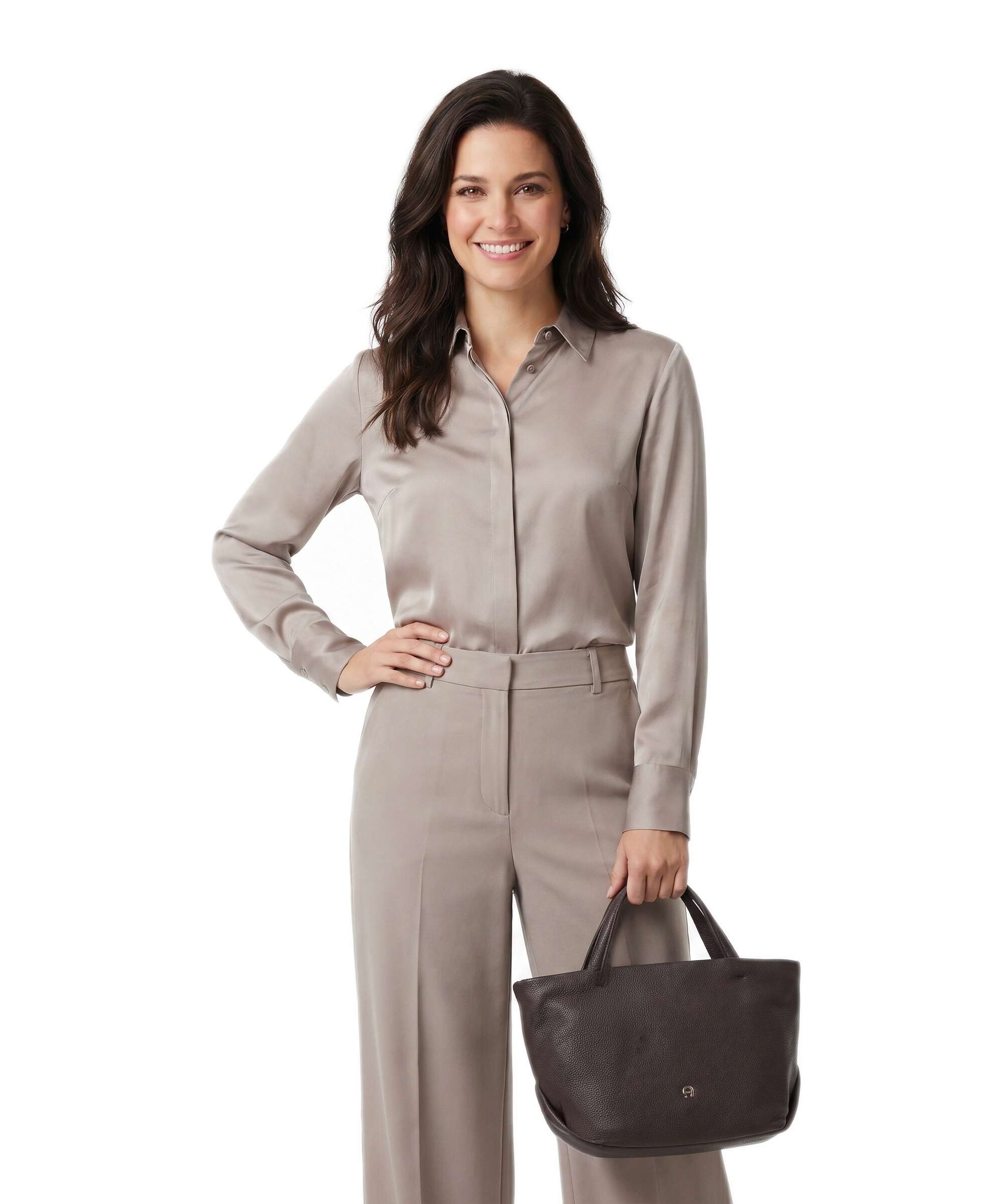 Aigner Paola S Handbag soil brown