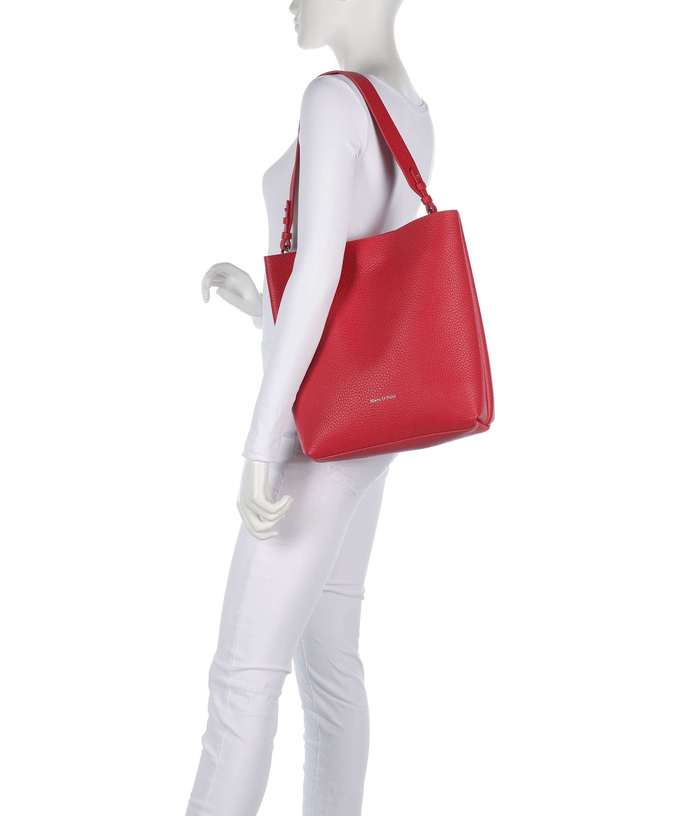 Marc O'Polo Brinja M Hobo bag shiny red