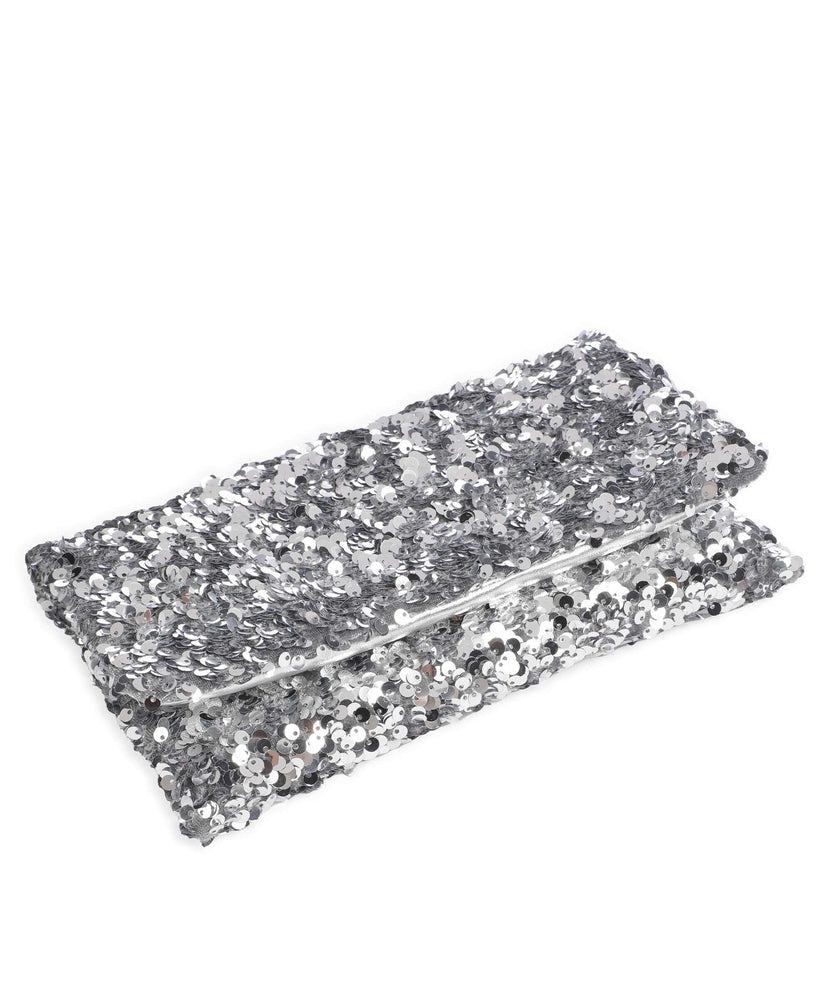 Abro Sequins Clutch bag silver