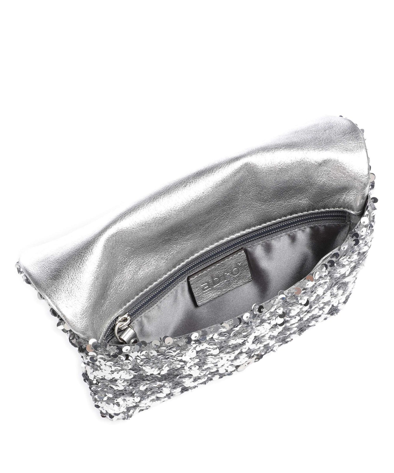 Abro Sequins Clutch bag silver