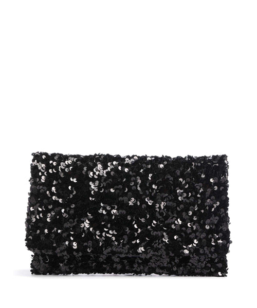 Abro Sequins Clutch bag black/nickel