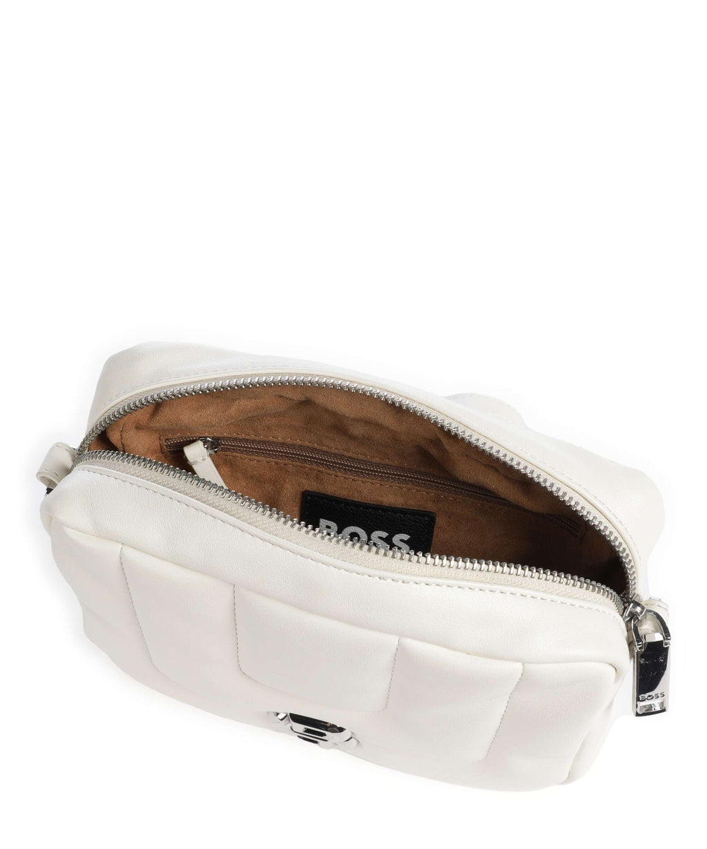 BOSS B Icon Crossbody bag open white