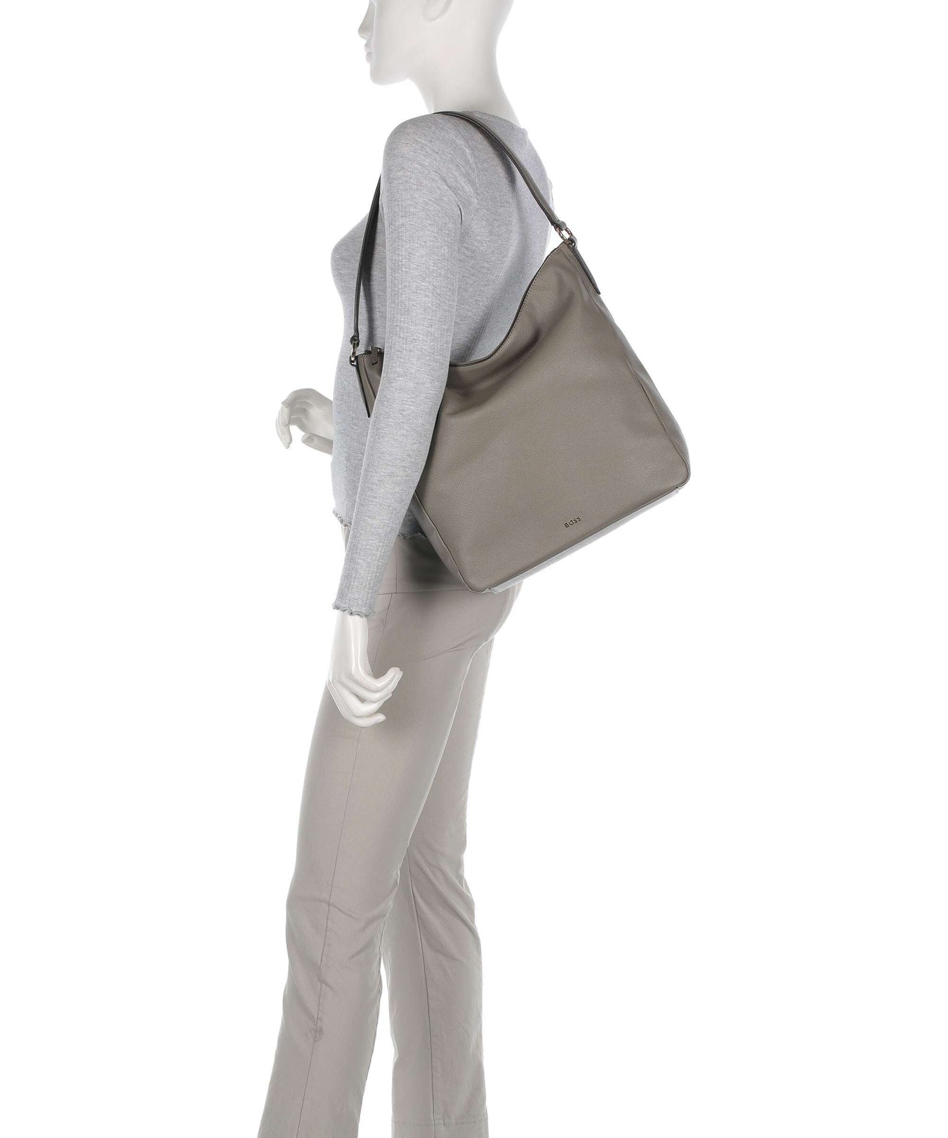 BOSS Alyce Hobo bag medium brown