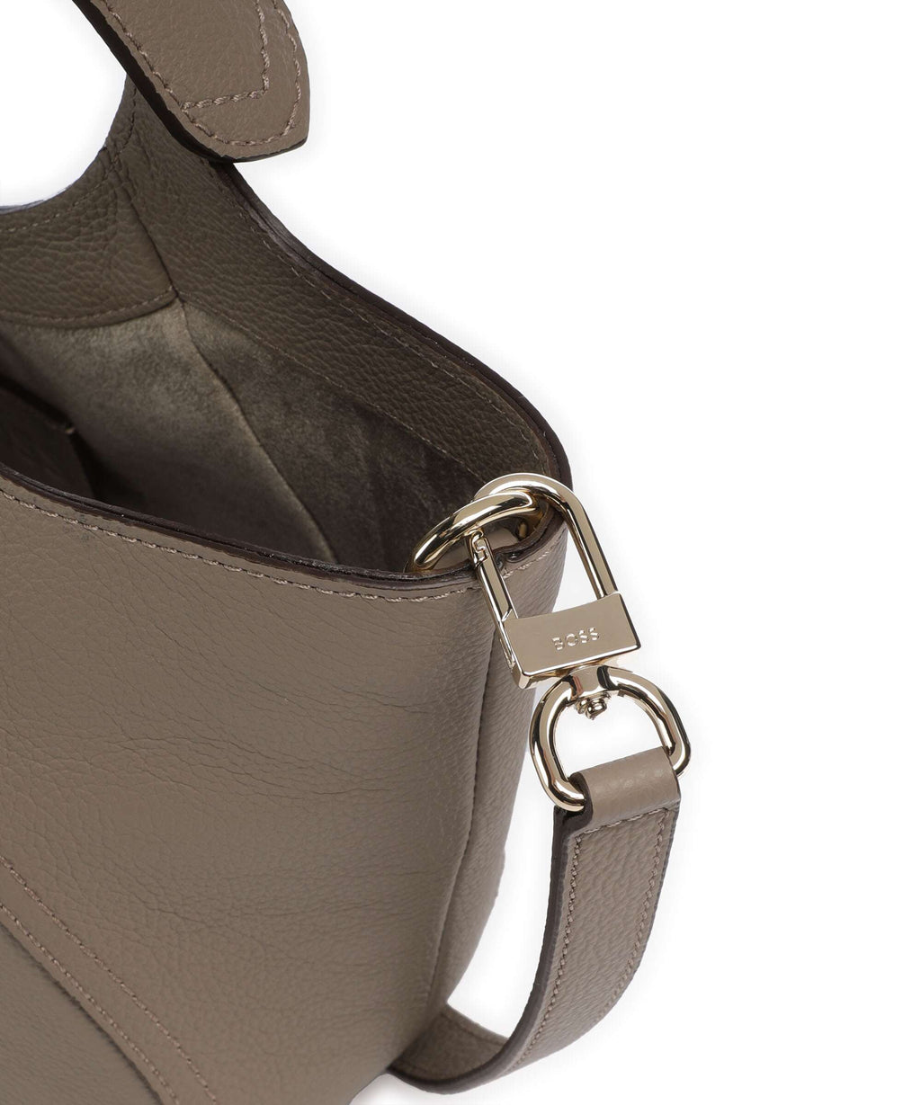 BOSS Lenah Small Handbag open brown