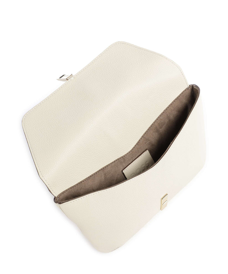 BOSS Reah Clutch bag open white