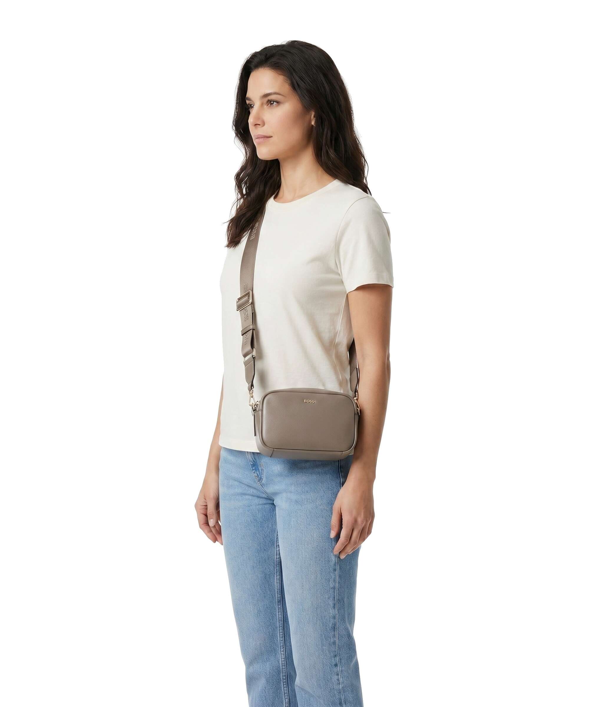 BOSS Sandy Crossbody bag brown overflow
