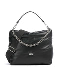 Abro Piuma_Lucido Puffer Hobo bag black/nickel