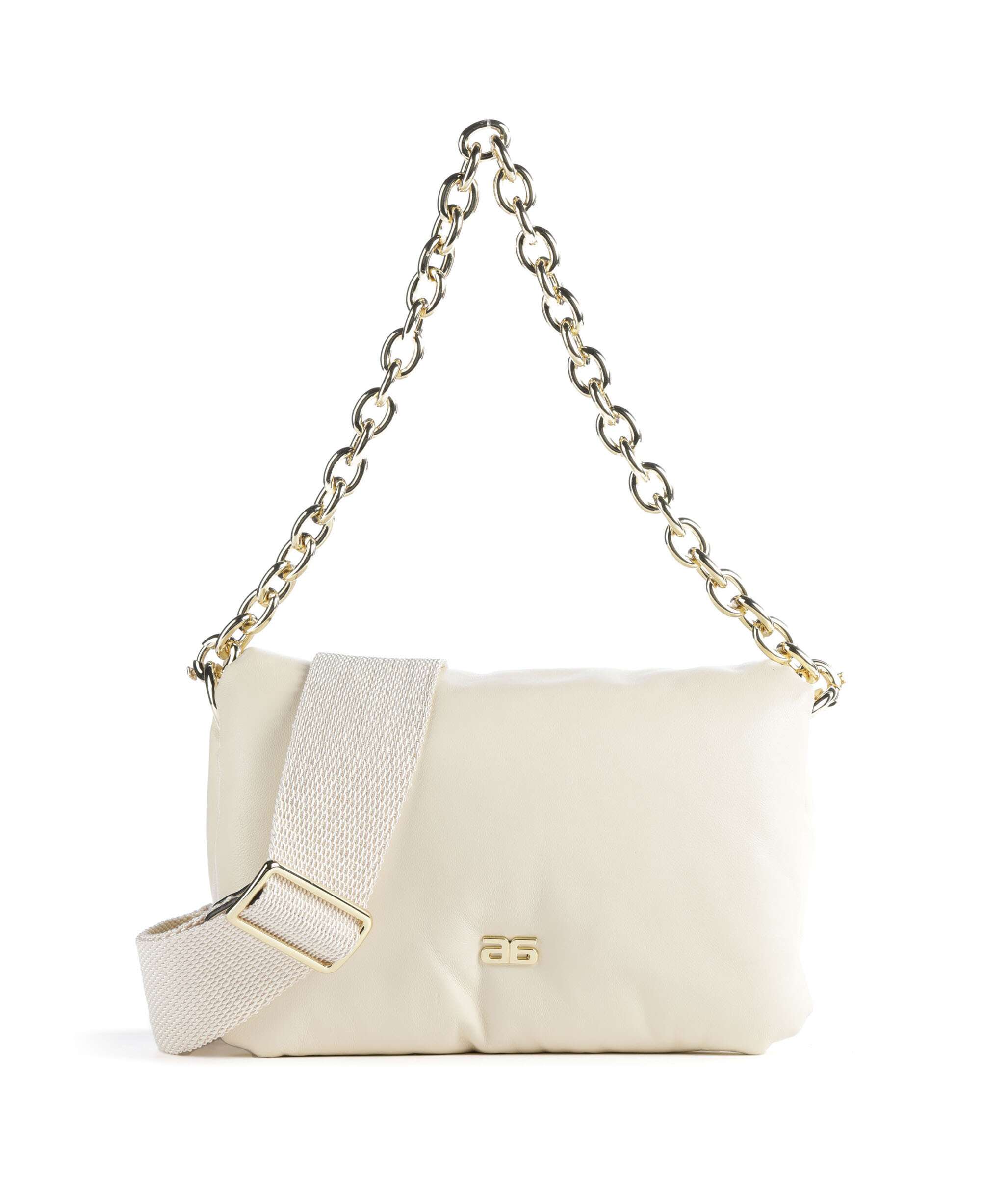 Abro Piuma Lucido Puffer Shoulder bag milk