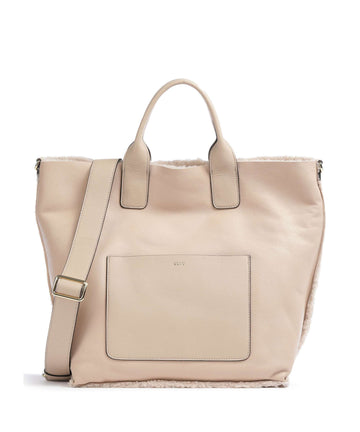 Abro Shearling Raquel Bolso de mano natural