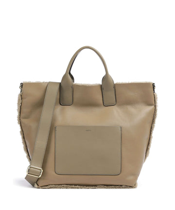 Abro Shearling Raquel Bolso de mano siena