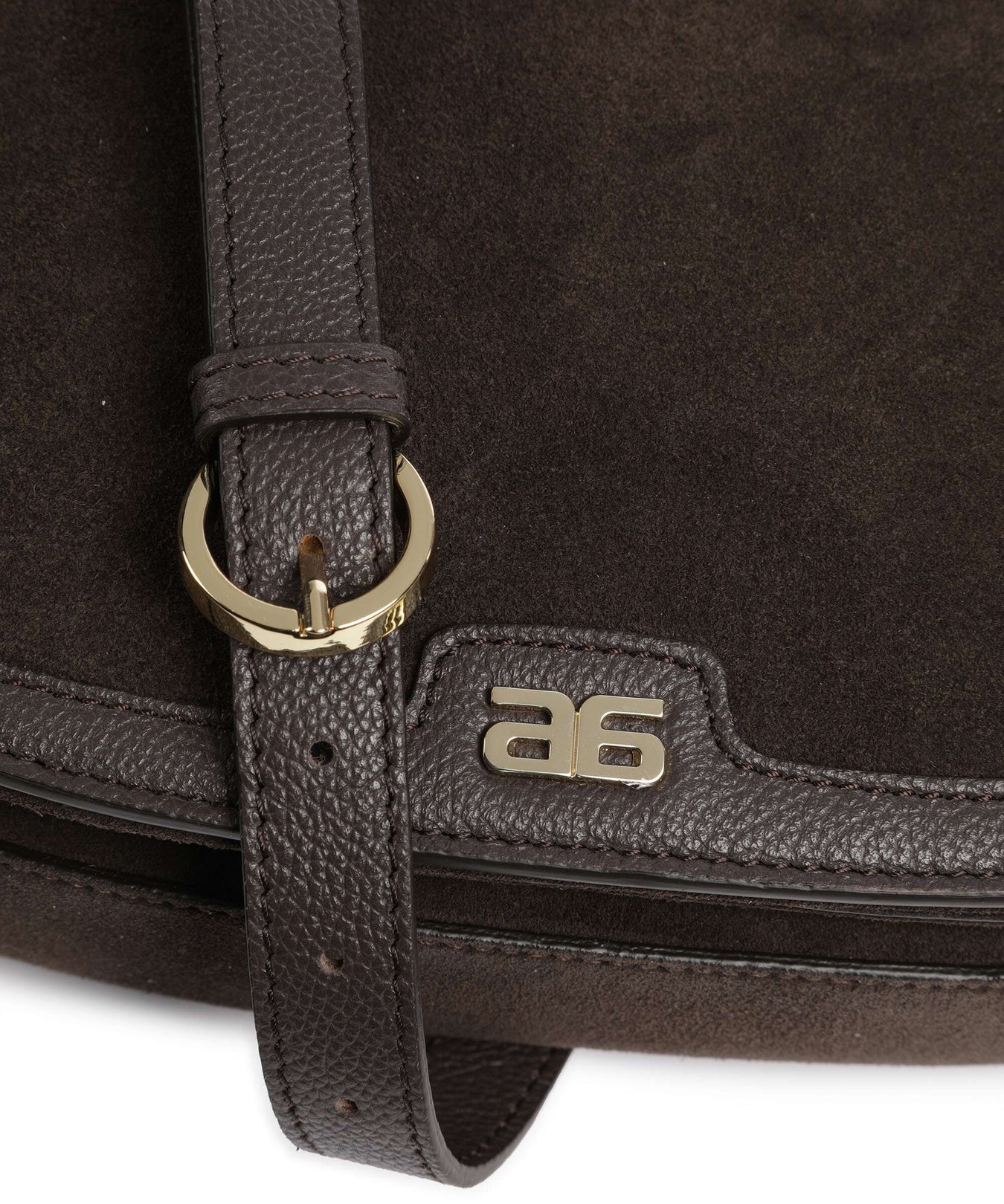 Abro Suede Rosalia Crossbody bag brown